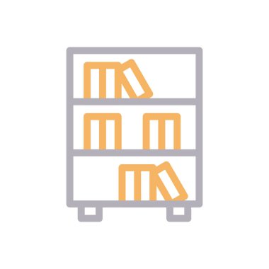 kitap vektörü renk çizgisi simgesi