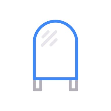 giyinme vektörü renk çizgisi simgesi