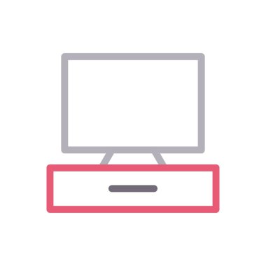 ekran vektörü renk çizgisi simgesi