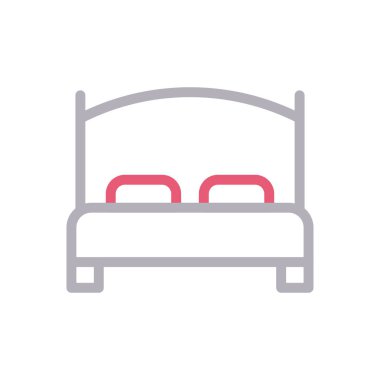 mobilya vektörü renk çizgisi simgesi