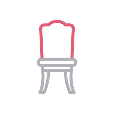 koltuk vektörü renk çizgisi simgesi