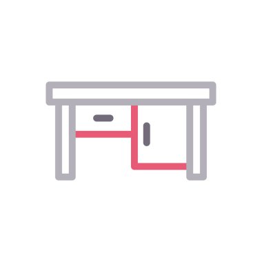 tablo vektör renk çizgisi simgesi