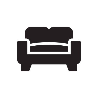 kanepe vektör sembolü düz simge