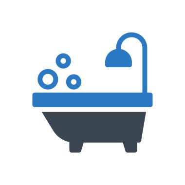 küvet vektörü renk simgesi