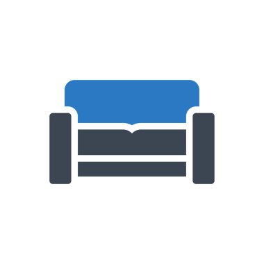 kanepe vektörü renk simgesi