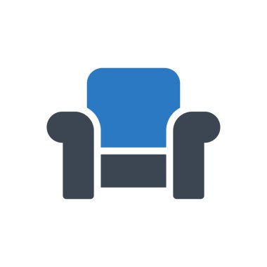 kanepe vektör renk simgesi