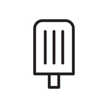 krema vektörü ince çizgi simgesi