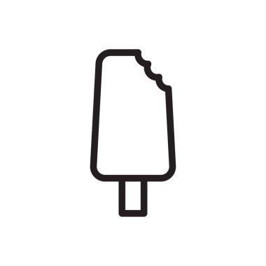 krema vektörü ince çizgi simgesi