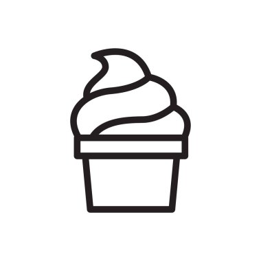 kap vektörü ince çizgi simgesi