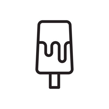 Lolipop vektörü ince çizgi simgesi
