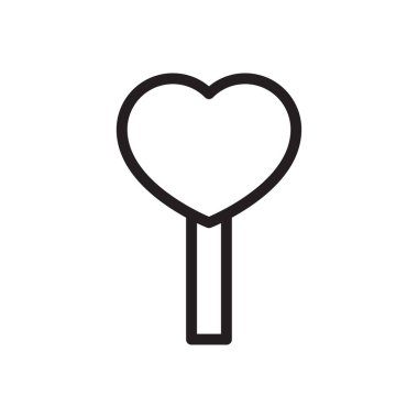 Şeker vektörü ince çizgi simgesi