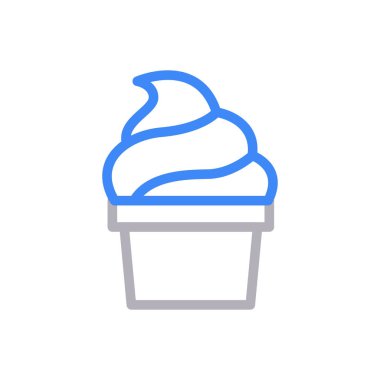 kupa vektör renk çizgisi simgesi