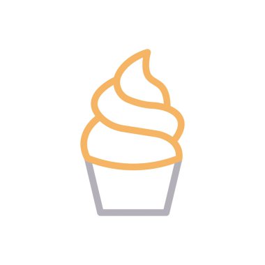 kupa vektör renk çizgisi simgesi