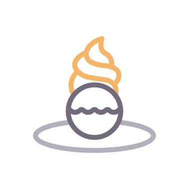 tatlı vektör renk çizgisi simgesi