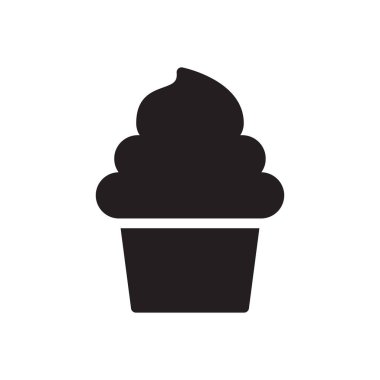 krem vektör düz simge