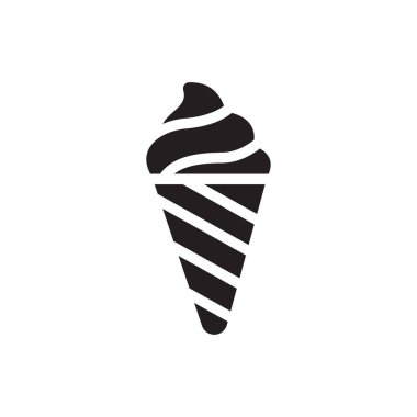 dondurma vektör düz simge