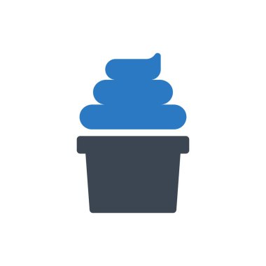 krem vektörü renk simgesi