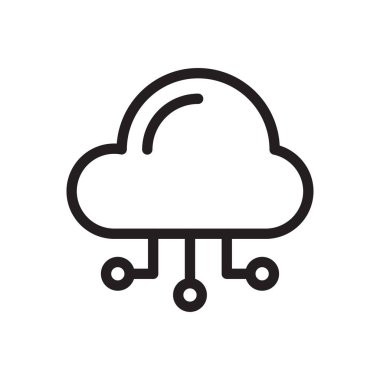 hesaplama vektörü ince çizgi simgesi