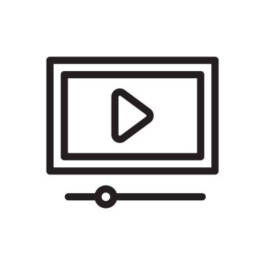 oyuncu vektörü ince çizgi simgesi