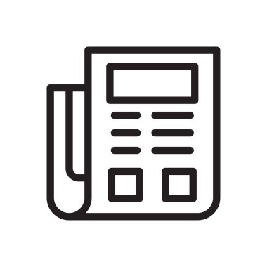 kağıt vektörü ince çizgi simgesi