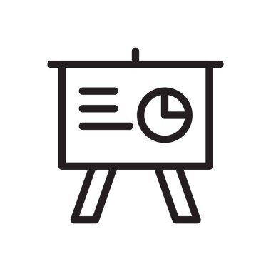 tahta vektörü ince çizgi simgesi