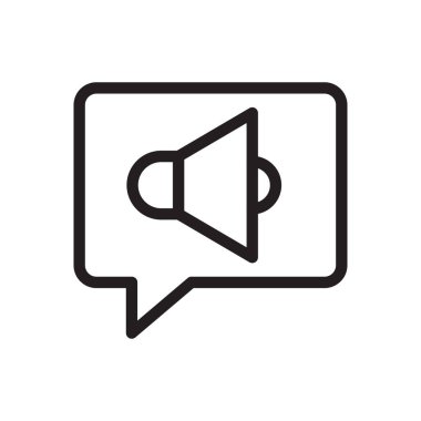 pazarlama vektörü ince çizgi simgesi