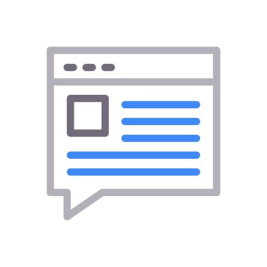 tarayıcı vektör renk çizgisi simgesi