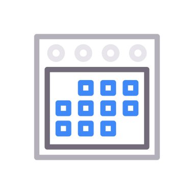 tarih vektör renk çizgisi simgesi