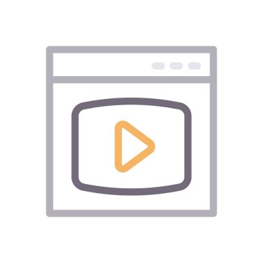 ad vektör renk çizgisi simgesi