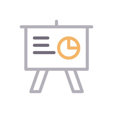 tahta vektör renk çizgisi simgesi