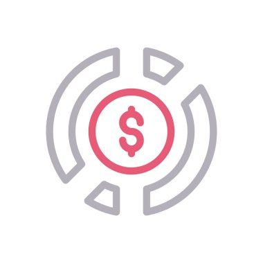 grafik vektör renk çizgisi simgesi