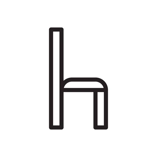Seat Vector Thin Line Icon — Stock Vector