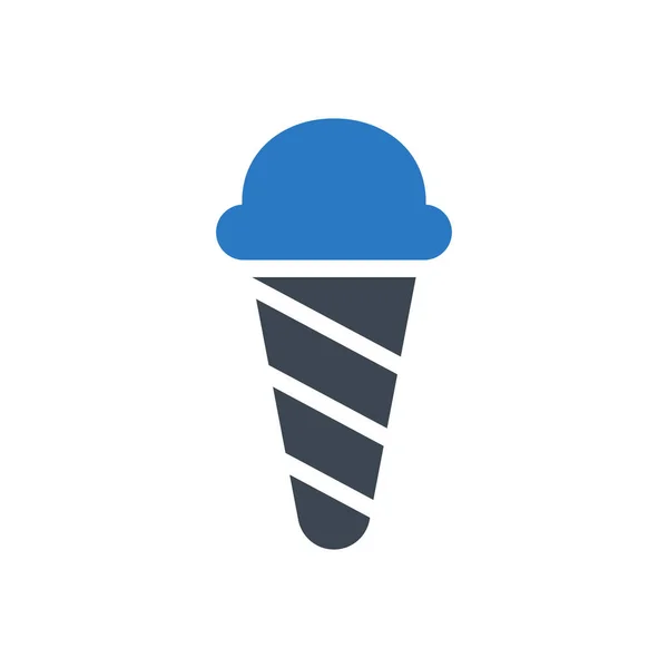 Ice Vector Glyph Color Icon — Stock Vector