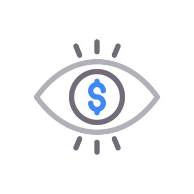 vektör renk çizgisi simgesine bak