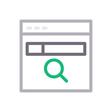 Web sayfası renk çizgisi simgesi