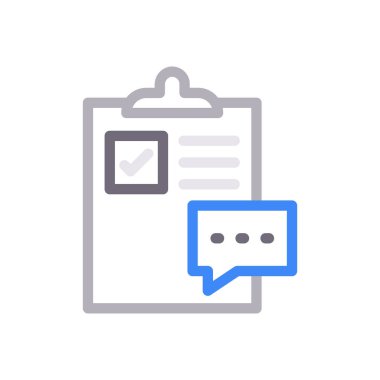 belge vektör renk çizgisi simgesi