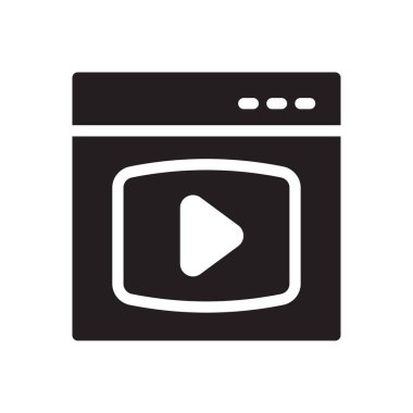 ad vektör düz simge