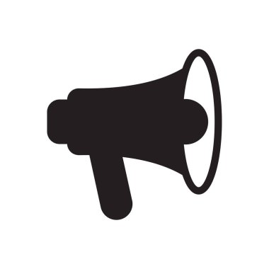 megafon vektör düz simge