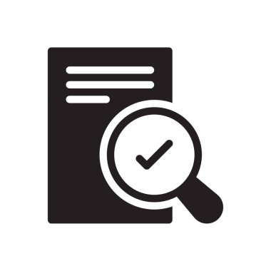 belge vektörü düz simge