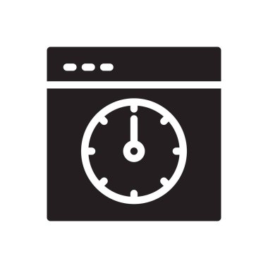 Web sayfası vektör simgesi düz simgesi