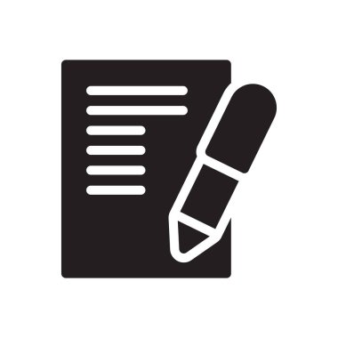 dosya vektörü glyph düz simgesi