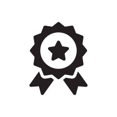 Madalya vektör düz simgesi