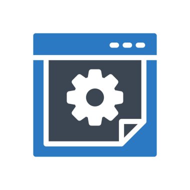 tarayıcı vektör renk simgesi