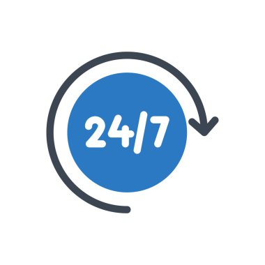 servis vektörü renk simgesi