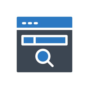 Web sayfası vektör renk simgesi