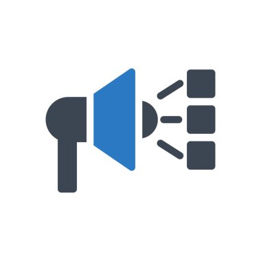 pazarlama vektörü renk simgesi