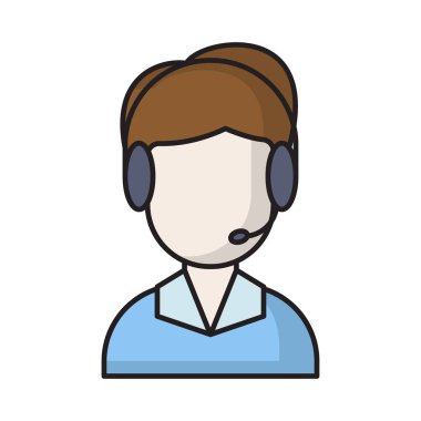 servis vektörü düz renk simgesi