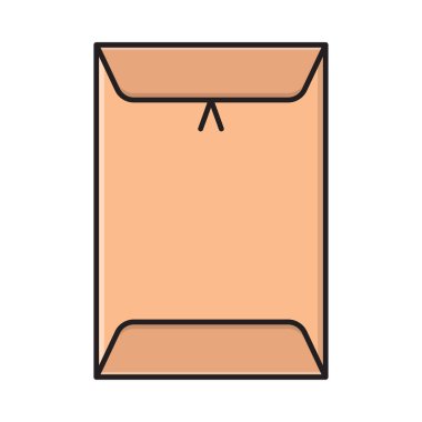 harf vektörü düz renk simgesi