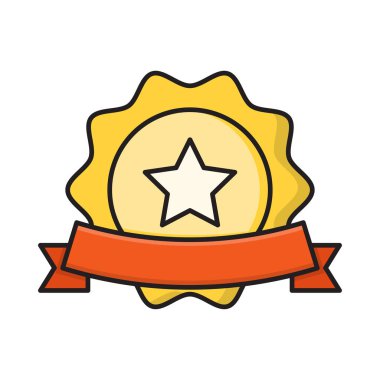 kalite vektör düz renk simgesi