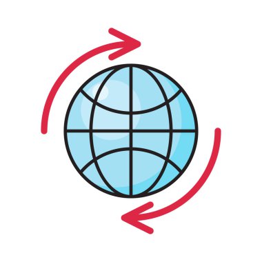 çevrimiçi vektör düz renk simgesi